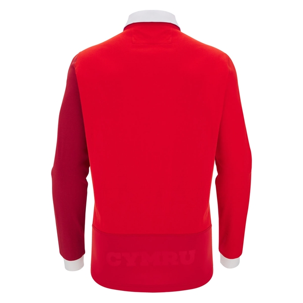 Wales Mens Home Cotton Rugby Shirt 25/26 - Back