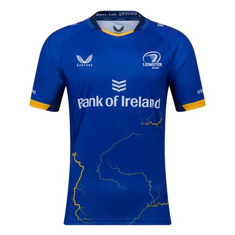 Leinster Mens Home Rugby Shirt 25/26 - Front Leinster Mens Home Rugby Shirt 25/26 - Front
