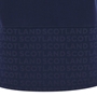 Scotland Mens Home Cotton Rugby Shirt 25/26 Short Sleeve Navy - Scotland relief print detail on back 
