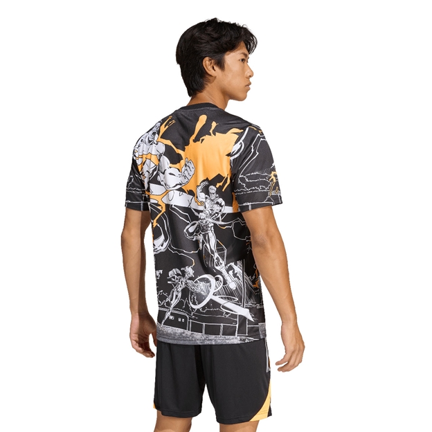 All Blacks Marvel Mens Home Rugby Shirt 25/26 Black - Model Back