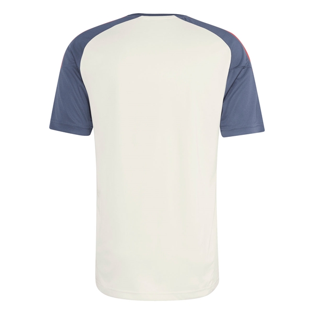 France Mens Performance T-Shirt 26/27 Cream White - Back View