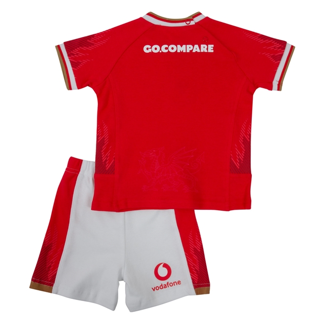 Wales Home Kit Short & T-shirt 2025 - Back