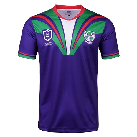 New Zealand Warriors Mens Supporter Shirt 2025 Purple - Front