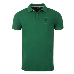 South Africa Mens 1891 Origins Polo Shirt Bottle Green - Front