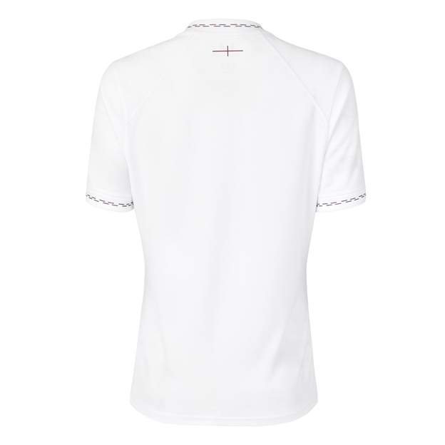 England Womens Home Rugby Shirt 26/27 Brilliant White - Back