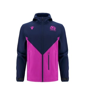 Scotland Junior Softshell Jacket 25/26 Navy/Purple - Front