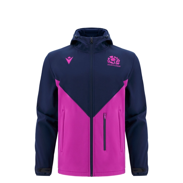 Scotland Junior Softshell Jacket 25/26 Navy/Purple - Front