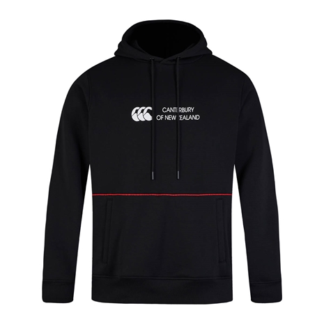 Canterbury Mens Legends Panel Hoodie Black - Front
