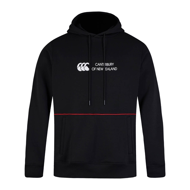 Canterbury Mens Legends Panel Hoodie Black - Front