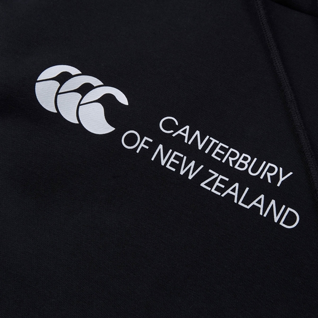 Canterbury Mens Legends Panel Hoodie Black - CCC Logo