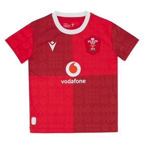 Wales Infants Home Rugby Kit 25/26 Red - Front