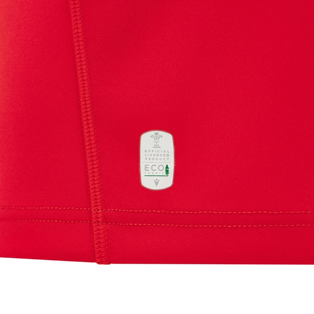 Wales Mens Home Rugby Shirt 26/27 Red - Official Licensed Product Close-up