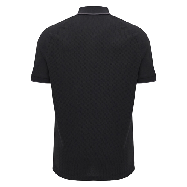 Glasgow Warriors Mens Travel Polo Shirt 25/26 Black - Back
