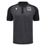 Glasgow Warriors Mens Travel Polo Shirt 25/26 Black - Front 