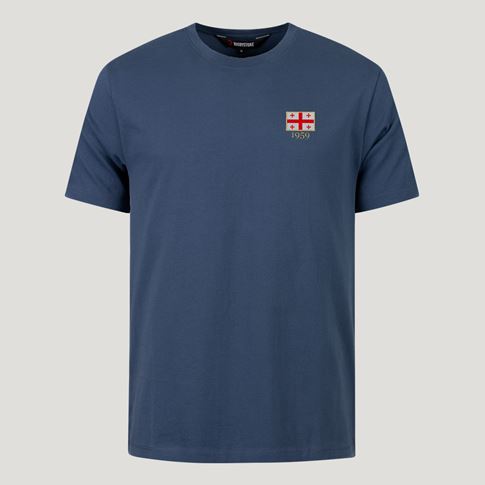 Georgia 1959 Pure Cotton T-Shirt – Petrol Blue