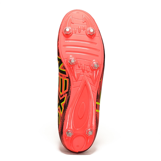 Oxen Adults Meta X 6S Soft Ground Rugby Boots Orange Blaze - Soleplate
