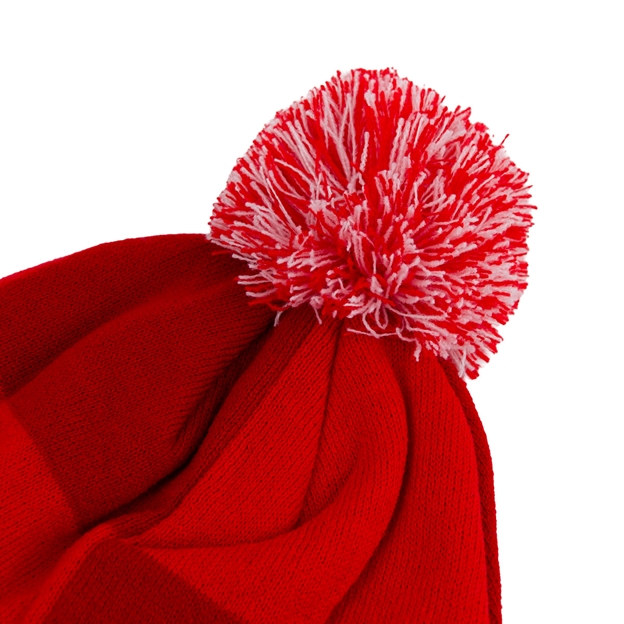 Wales Adults Pom Pom Beanie 25/26 Red - Bobble