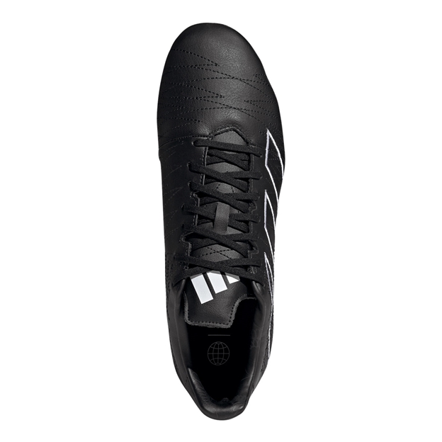 adidas Adults Kakari Elite Soft Ground Rugby Boots Black - Top