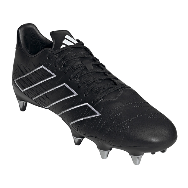 adidas Adults Kakari Elite Soft Ground Rugby Boots Black - Front