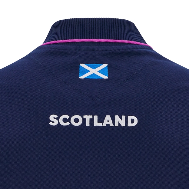 Scotland Mens Travel Polo T-Shirt 25/26 - Navy