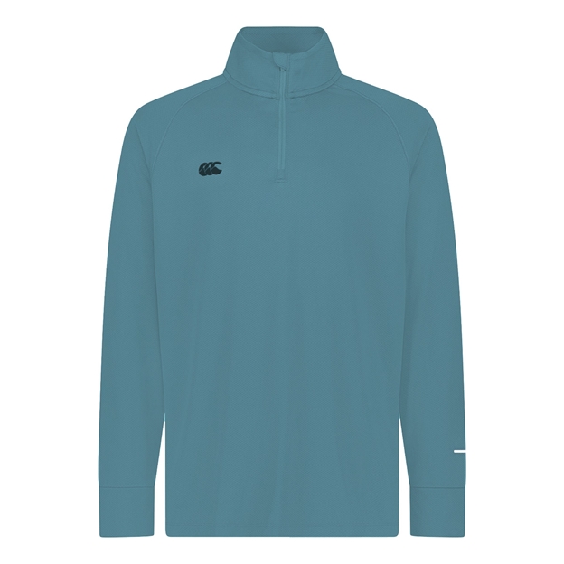 Canterbury Tempo Quarter Zip Training Top Provincial Blue - Front