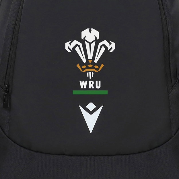 Wales Gym Sack 25/26 Black - WRU Logo