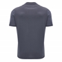 Wales Mens Poly Training Shirt - Grey - Short Sleeve -2025 - Back 