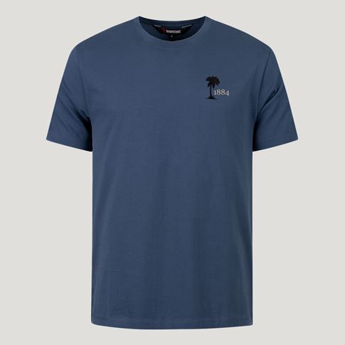 Fiji 1884 Pure Cotton T-Shirt – Petrol Blue