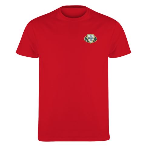Portugal Mens Classic Printed T-Shirt Red - Front Portugal Mens Classic Printed T-Shirt Red - Front