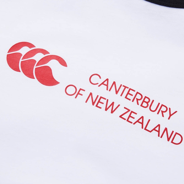 Canterbury Womens Legends Ringer T-Shirt Bright White - Logo