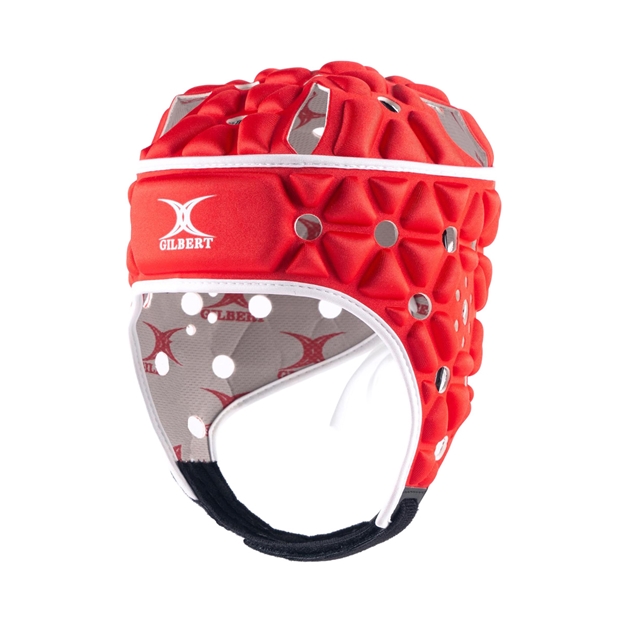 Gilbert Air Headguard Red - Straight On View