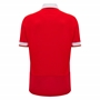 Wales Mens Cotton Home Rugby Shirt - Short Sleeve 2025 - Back 