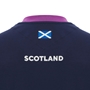 Scotland Mens Athleisure Cotton T-Shirt 25/26 Navy - Scotland Flag Embroidery 