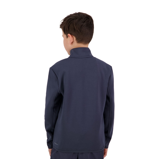 Canterbury KidsTempo Quarter Zip Sweater Navy - Model Back