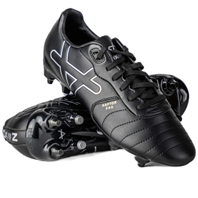 Oxen Adults Raptor Pro Mix Stud Rugby Boots-Black/Silver - Side