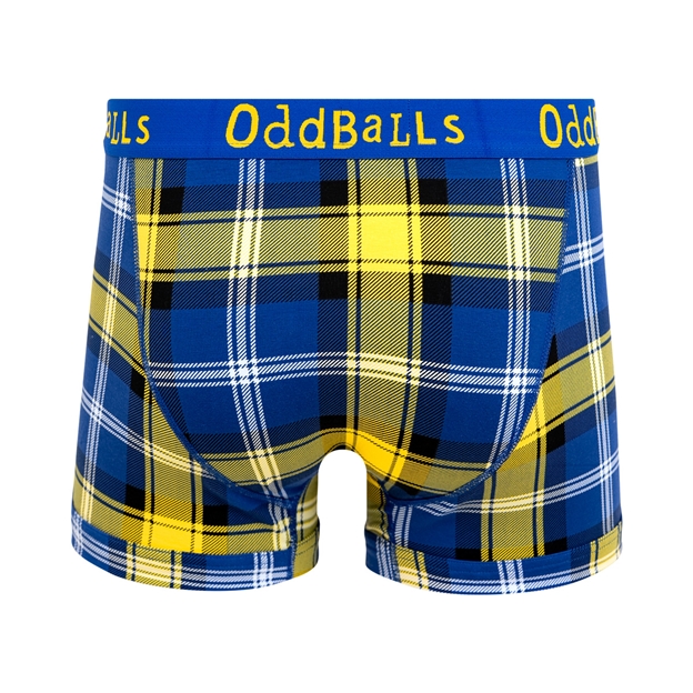 Oddballs My Name'5 Doddie Mens Boxer Shorts Tartan - Back