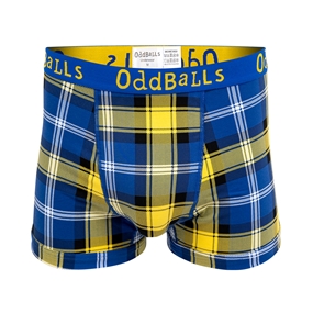 Oddballs My Name'5 Doddie Mens Boxer Shorts Tartan - Front