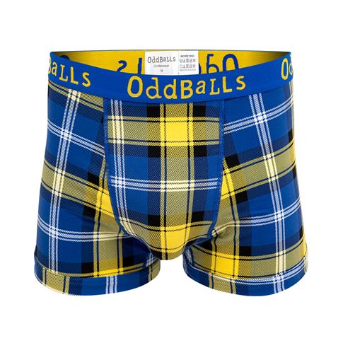 Oddballs My Name'5 Doddie Mens Boxer Shorts Tartan - Front Oddballs My Name'5 Doddie Mens Boxer Shorts Tartan - Front