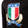 Italy Mens Supporters Cotton Hoody 25/26 Black - Graphic Printed Crest 