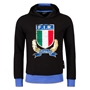 Italy Mens Supporters Cotton Hoody 25/26 Black - Front 