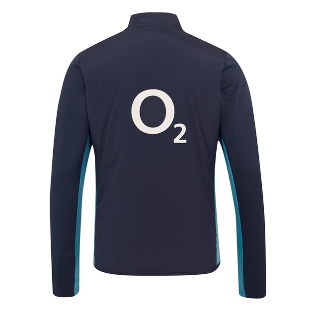 England Mens Performance Thermal Jacket 25-26 Inkwell:Storm Blue - Back