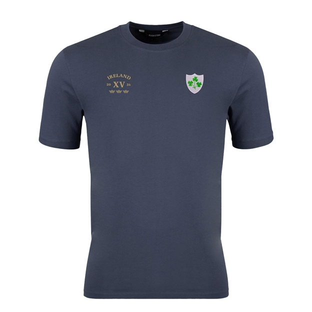 R1823 Ireland Legends of 2026 T-Shirt Petrol Blue - Front View