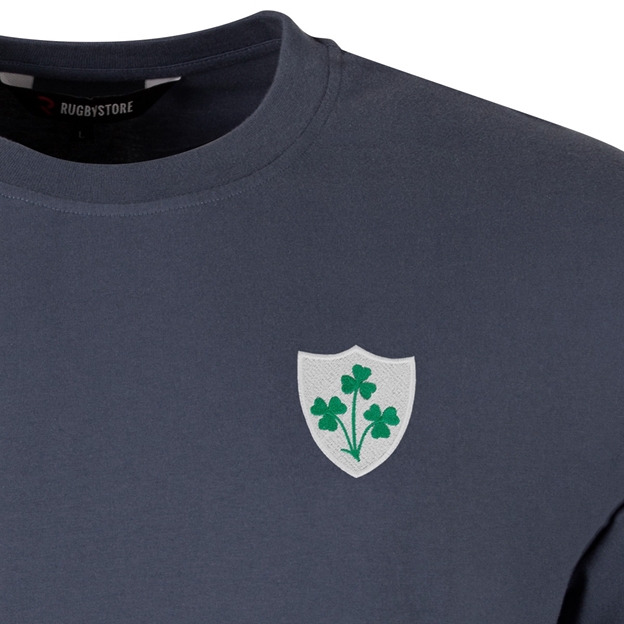 R1823 Ireland Legends of 2026 T-Shirt Petrol Blue - Crest Close-up