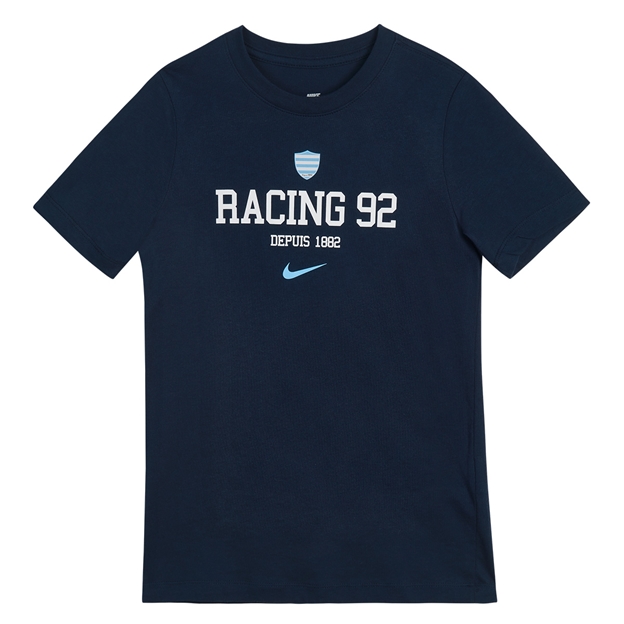 Racing 92 Kids Graphic T-Shirt 26/27 Obsidian - Flatlay View