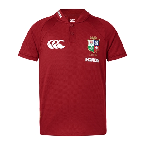 British and Irish Lions Junior Polo Red - Front