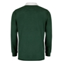 Womens World Cup Brazil Adults Classic Heavyweight Rugby Shirt Bottle Green - Back 
