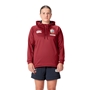 British and Irish Lions Womens 1/4 Zip Hoody - Red - Model Front 