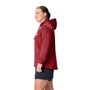 British and Irish Lions Womens 1/4 Zip Hoody - Red - Model Side Half 