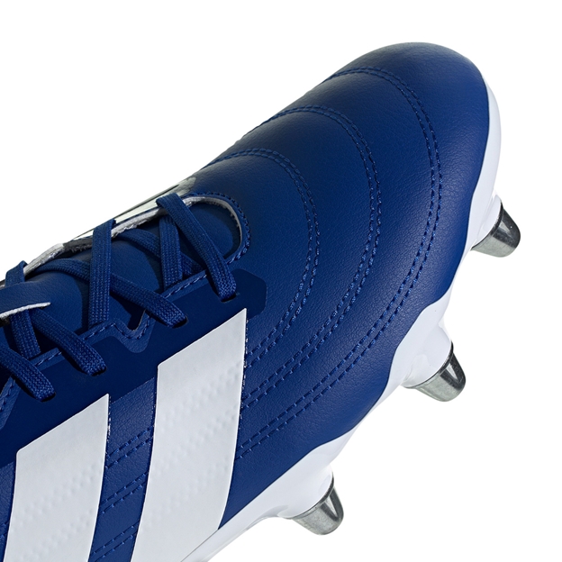 Adidas Adults Kakari Soft Ground Rugby Boots Team Royal Blue - Toe Detail Close-up