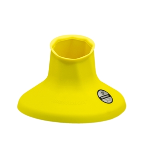Rugby Bricks Vortex Mid Kicking Tee Neon Yellow - Back View